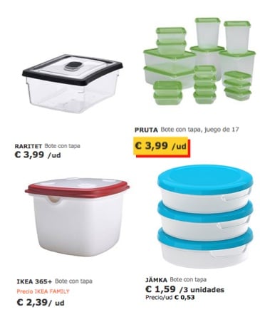 Combinaciones de tápers IKEA 365+ - IKEA